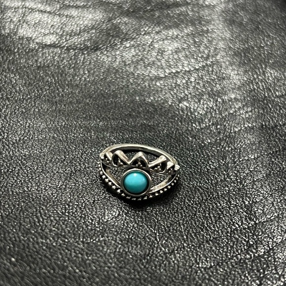 New Silver Ring with Turquoise Stone - Picture 1 of 2